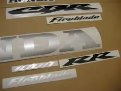 Honda 1000RR 2004 SC57 black decal set