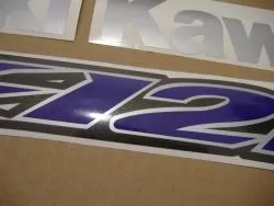 Kawasaki ZX 1200 a1 green adhesives set