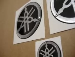 Yamaha 3D gas tank gel emblems logo decals set r1 r6 r125 