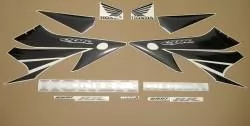 Honda 1000RR 2004 SC57 silver stickers set