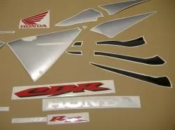 Honda 600RR 2005 black complete sticker kit
