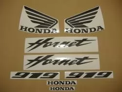 Honda 919F 2005 Hornet silver decals set