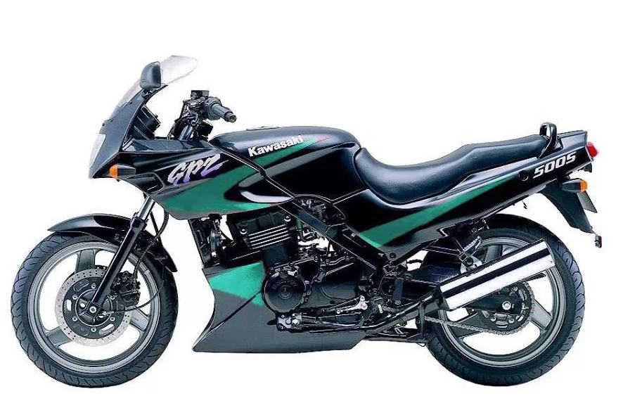 Kawasaki 500S 2000 black stickers set