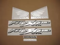 Honda vtr 1000F 2002 Firestorm blue logo graphics