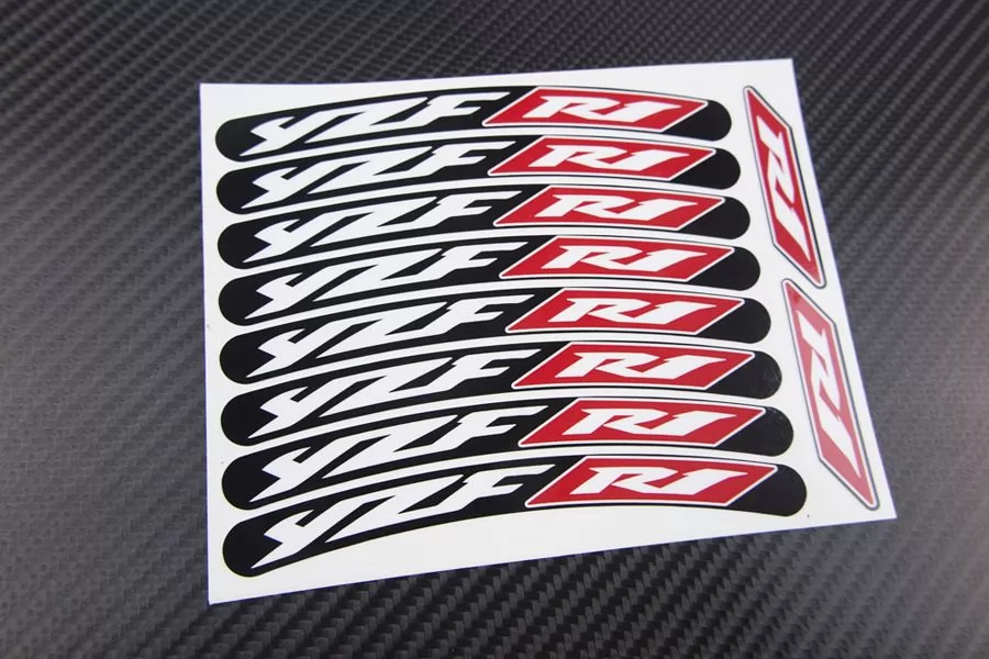 wheel rim stripes decals stickers yamaha yzf r1 RN04 5jj RN19 4c8 RN12 5vy 
