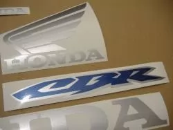 Honda CBR 600RR 2003 blue decals kit 
