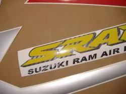 Suzuki GSX-R 750 SRAD red stickers set