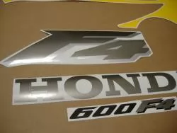 Honda 600F F4 1999 yellow logo graphics