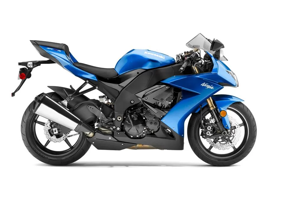 Kawasaki ZX-10R 2009 Ninja blue logo graphics