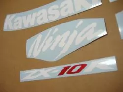 Kawasaki ZX-10R 2009 Ninja blue decals