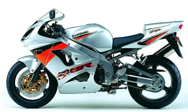 Kawasaki ZX-9R 2003 Ninja silver logo graphics