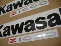 Kawasaki Z 1000 2003 Ninja green decals