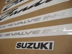 Suzuki 600S 2001 Bandit red adhesives set