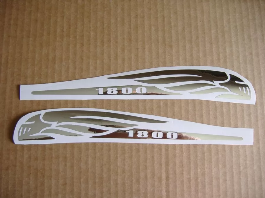Honda vtx 1800 chrome gas tank decals kit set