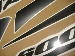 Suzuki GSX-R 600 2001 black stickers set