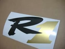 Yamaha YZF R1 2001 RN04 black stickers kit