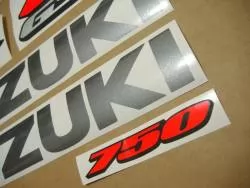 Suzuki GSXR 750 L1 white stickers