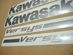 Kawasaki KLE 650 2007 red stickers kit