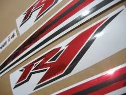 Yamaha YZF-R1 2010 RN22 red stickers set