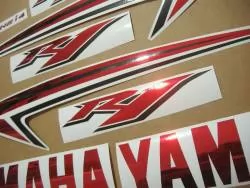 Yamaha R1 2011 14b red full decals kit