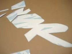 Honda NSR 125 1999 blue labels graphics