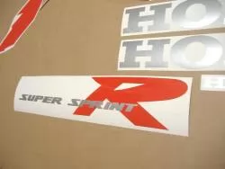 Honda NSR 125 2000 black stickers kit