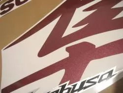 Suzuki Hayabusa burgundy red k8 k9 2010 decals adhesives