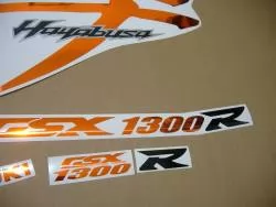 Suzuki Hayabusak8 2008 chrome orange autocollants 
