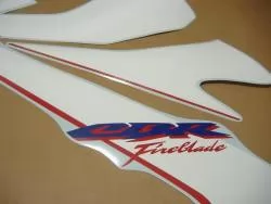 Honda cbr 1000rr 2007 sc57 custom white decals kit