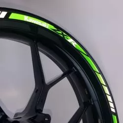 Kawasaki Ninja night reflective rim decals set