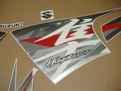 Suzuki Hayabusa 2012 white stickers kit