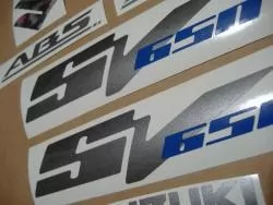 Suzuki SV650 2009 silver decal set